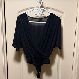 Dynamite Black Wrap Bodysuit